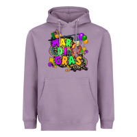 Lavender louisiana map mardi gras Heavyweight Hoodie - CowGirlArtShop