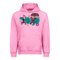 Fuchsia Pink Xoxo Valentine's Day Turquoise Gem Urban Hoodie - FaDigitalArtStudio