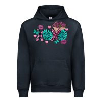 Navy Xoxo Valentine's Day Turquoise Gem Urban Hoodie - FaDigitalArtStudio