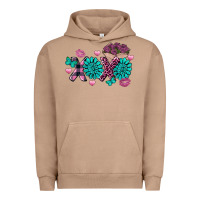 Pigment Burro Xoxo Valentine's Day Turquoise Gem Urban Hoodie - FaDigitalArtStudio