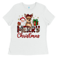 White merry christmas chihuahua Ladies Tee - JahusDesignShop