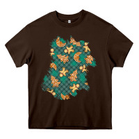 Chocolate Brown christmas gingerbread cookies patch Heavy Core Tee - BundleAndBundleShop