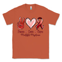 Copper Peace love cure Multiple Myeloma Classic Tee - NancyCooperArtShop