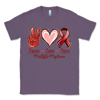 Lavender Peace love cure Multiple Myeloma Classic Tee - NancyCooperArtShop