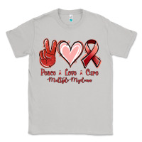 Moon Dust Peace love cure Multiple Myeloma Classic Tee - NancyCooperArtShop