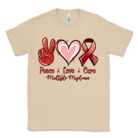 Mushroom Peace love cure Multiple Myeloma Classic Tee - NancyCooperArtShop
