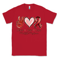 Red Peace love cure Multiple Myeloma Classic Tee - NancyCooperArtShop