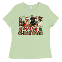 Matcha merry christmas chihuahua pitbull pug dachshund Ladies Tee - JahusDesignShop