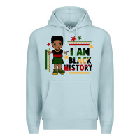Blue Mist i am black history black boy  juneteenth Premium Hoodie - CowGirlArtShop
