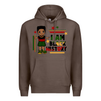 Coffee i am black history black boy  juneteenth Premium Hoodie - CowGirlArtShop
