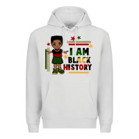 Dove Grey i am black history black boy  juneteenth Premium Hoodie - CowGirlArtShop