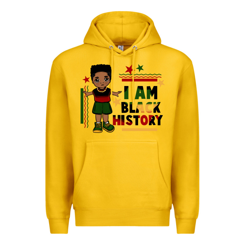 I Am Black History Black Boy  Juneteenth Premium Hoodie by CowGirlArtShop | Teevron