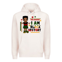 Pale Pink i am black history black boy  juneteenth Premium Hoodie - CowGirlArtShop