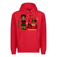 Red i am black history black boy  juneteenth Premium Hoodie - CowGirlArtShop