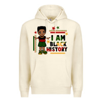 Sandshell i am black history black boy  juneteenth Premium Hoodie - CowGirlArtShop