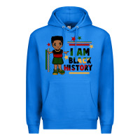 True Royal i am black history black boy  juneteenth Premium Hoodie - CowGirlArtShop