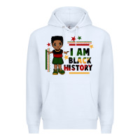 White i am black history black boy  juneteenth Premium Hoodie - CowGirlArtShop
