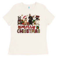 Bone merry christmas chihuahua pitbull pug dachshund Ladies Tee - JahusDesignShop