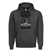 Charcoal Heather NOVEMBER Zipper Hoodie - Bettercallsaul