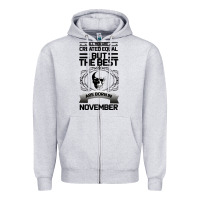 Heather Grey NOVEMBER Zipper Hoodie - Bettercallsaul