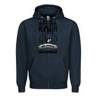 Navy NOVEMBER Zipper Hoodie - Bettercallsaul