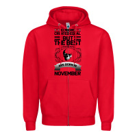 Red NOVEMBER Zipper Hoodie - Bettercallsaul