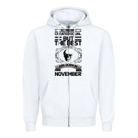 White NOVEMBER Zipper Hoodie - Bettercallsaul