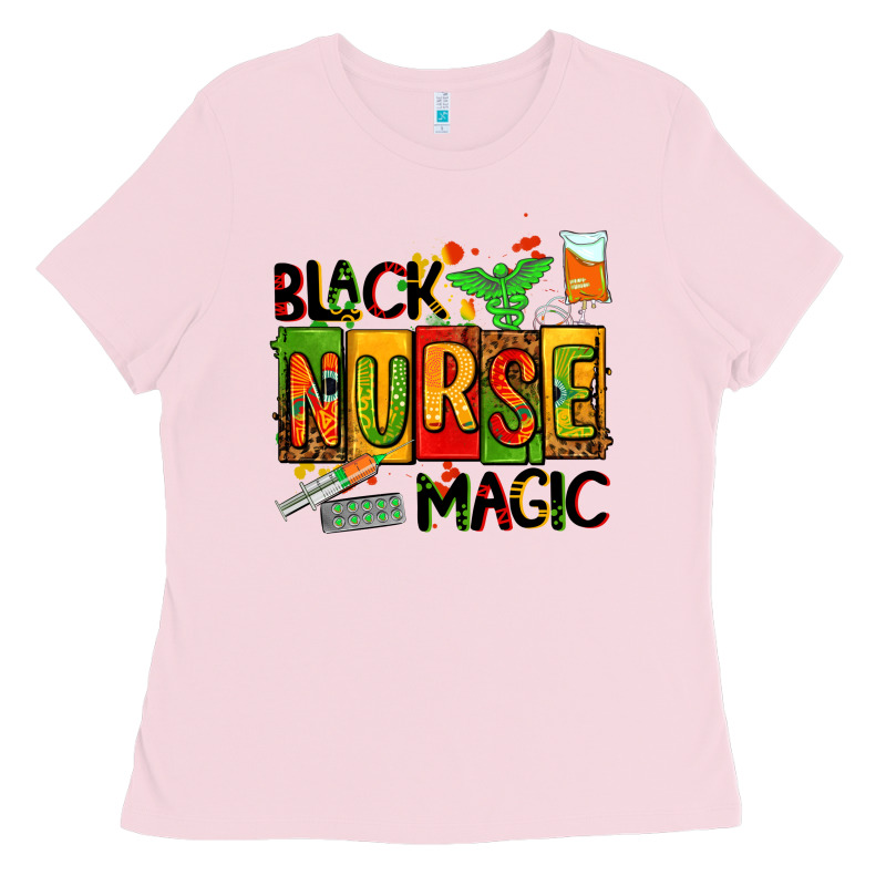 Black Nurse Magic Ladies Tee by AdoDesignShop | Teevron