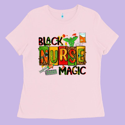 Black Nurse Magic Ladies Tee Designed By Adodesignshop