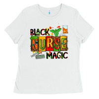 White black nurse magic Ladies Tee - AdoDesignShop