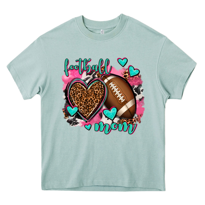 Football Mom Heavy Core Tee by AdoDesignShop | Teevron
