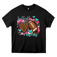 Black football mom Heavy Core Tee - AdoDesignShop