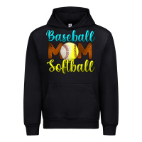 Black baseball mom softball Urban Hoodie - BundleAndBundleShop