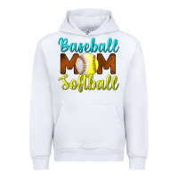 White baseball mom softball Urban Hoodie - BundleAndBundleShop