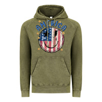 Vintage Olive America Vintage Hoodie - MaliasSmallBusiness