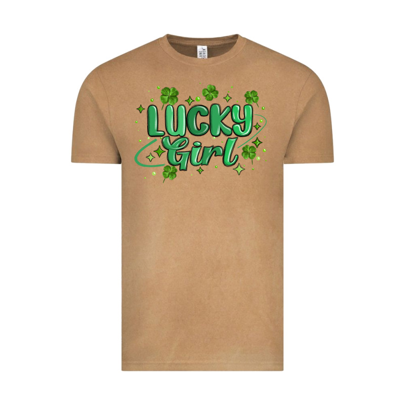 Lucky Girl Vintage Tee by MaliasSmallBusiness | Teevron