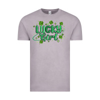 Vintage Zinc lucky girl Vintage Tee - MaliasSmallBusiness