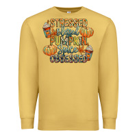 Stressed Blessed Pumpkin Spice Obsessed Premium Sweatshirt | Teevron