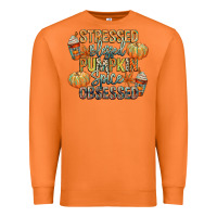 Carrot stressed blessed pumpkin spice obsessed Premium Sweatshirt - CowGirlArtShop