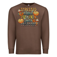 Chestnut stressed blessed pumpkin spice obsessed Premium Sweatshirt - CowGirlArtShop