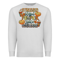 Dove Grey stressed blessed pumpkin spice obsessed Premium Sweatshirt - CowGirlArtShop