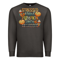 Smoke stressed blessed pumpkin spice obsessed Premium Sweatshirt - CowGirlArtShop