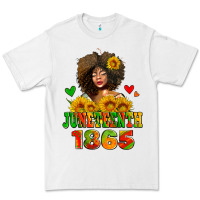 White afro woman juneteenth 1865 Premium Tee - AdoDesignShop