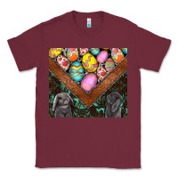 Burgundy easter Classic Tee - CowhideDigitalArt