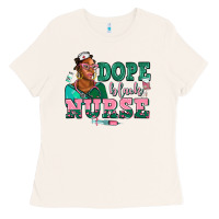 Bone afro  nurse dope black Ladies Tee - AdoDesignShop