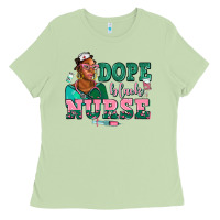 Matcha afro  nurse dope black Ladies Tee - AdoDesignShop