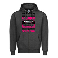 Charcoal Heather Aquarius Woman Zipper Hoodie - Bettercallsaul