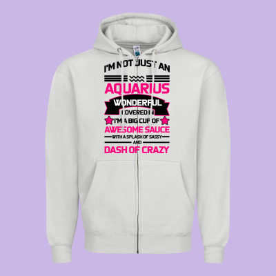 Aquarius Woman Zipper Hoodie Designed By Bettercallsaul