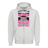 Dove Grey Aquarius Woman Zipper Hoodie - Bettercallsaul