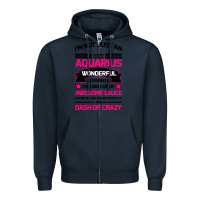Navy Aquarius Woman Zipper Hoodie - Bettercallsaul